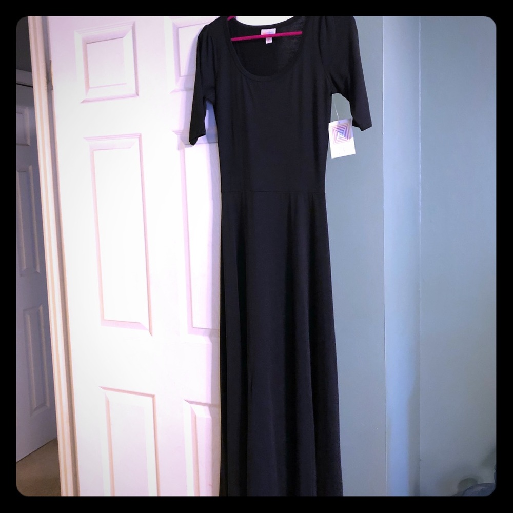 Brand new XS Lularoe Ana dress- solid black